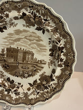 Load image into Gallery viewer, Historical Staffordshire Brown Transfer Plate The Presidents House Washington
