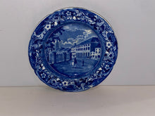 Load image into Gallery viewer, Historical Staffordshire Blue Transfer Plate Park Theater New York Scarce Stubbs
