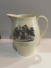 Load image into Gallery viewer, Staffordshire Creamware Liverpool Pitcher with American Soldiers and Soldiers Farewell Poem Transfer Ca. 1800 Massachusetts Revolutionary Soldier
