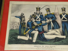 Load image into Gallery viewer, Currier &amp; Ives Type Print Death Of Col. Clay Battle Of Buena Vista Kellogg
