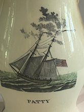 Load image into Gallery viewer, Staffordshire Creamware Liverpool Pitcher Polychrome Ship With Washington Eagle
