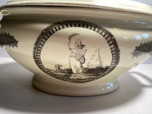 Load image into Gallery viewer, Staffordshire Creamware Liverpool Soup Tureen Washington Memorial and Columbia Ca. 1800
