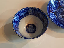 Load image into Gallery viewer, Historical Staffordshire Blue Extra Large Cup and Saucer Eagle on Urn
