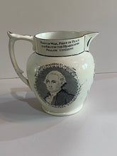 Load image into Gallery viewer, Staffordshire General Lafayette and George Washington Republicans Pitcher 6 1/8” tall
