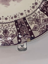 Load image into Gallery viewer, Historical Staffordshire Mulberry Transfer Dinner Plate with Eagle and American Flag Ca. 1835

