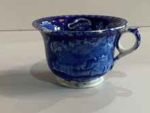 Load image into Gallery viewer, Historical Staffordshire Blue Wadsworth Tower Custard Cup
