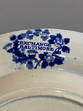 Load image into Gallery viewer, Historical Staffordshire Blue Plate Exchange Baltimore
