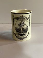 Load image into Gallery viewer, Staffordshire Creamware Liverpool Tankard Sailor Hope Transfer Ca. 1800
