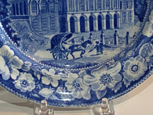 Load image into Gallery viewer, Historical Staffordshire Blue Plate Boston State House By Wood
