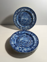 Load image into Gallery viewer, Staffordshire Blue Transfer Quadrupeds Plate River Otter Ca. 1825
