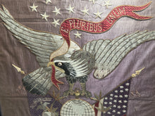 Load image into Gallery viewer, Antique Japanese Silk Embroidery Americana Patriotic Eagle Flag Marine Corp 1900
