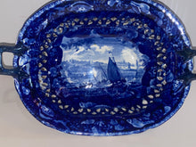 Load image into Gallery viewer, Historical Staffordshire Reticulated Basket East Cowes Isle of Wight Scarce 1825
