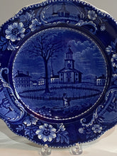 Load image into Gallery viewer, Historical Staffordshire Blue Dinner Plate Pittsfield Elm Ca. 1825 Transfer
