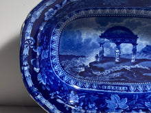 Load image into Gallery viewer, Historical Staffordshire Blue Arms or Georgia Vegetable Dish By Mayer 1825
