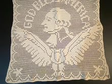 Load image into Gallery viewer, Centennial Embroidered Lace George Washington God Bless America Handkerchief
