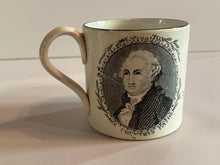 Load image into Gallery viewer, Staffordshire Pearlware Washington and Lafayette Republicans Childs Mug
