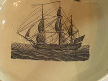 Load image into Gallery viewer, Staffordshire Creamware Liverpool Bowl Success to the Trade of America Ca. 1800
