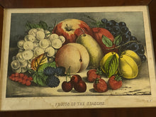 Load image into Gallery viewer, Original Currier and Ives Print Fruits of the Seasons
