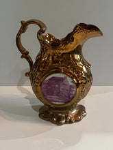 Load image into Gallery viewer, Historical Staffordshire Copper Luster William Harrison Large Pitcher 1840’s A
