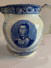 Load image into Gallery viewer, Historical Staffordshire General Lafayette Welcome to Land of Liberty Pitcher
