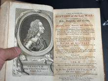 Load image into Gallery viewer, The General History of The Late War - 1763 By John Entick Book 5 Volume Set Sign
