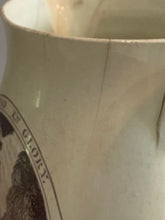 Load image into Gallery viewer, Staffordshire Creamware Liverpool Pitcher Polychrome Ship Belvedere Washington In Glory
