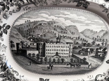 Load image into Gallery viewer, Historical Staffordshire Platter Penitentiary Allegheny Near Pittsburgh Ca. 1835

