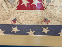 Load image into Gallery viewer, Historical Handkerchief Cotton Centenary American Flag Samuel Slater Textile 1890
