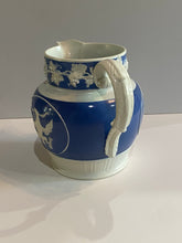 Load image into Gallery viewer, Staffordshire Jasperware Pitcher Peace and Plenty Columbia and Seal of United States
