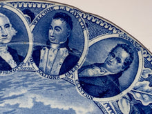 Load image into Gallery viewer, Historical Staffordshire Park Theater New York 4 Medallion Plate Erie Canal
