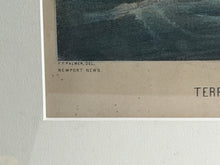 Load image into Gallery viewer, Original Currier &amp; Ives Large Folio Monitor &amp; Merrimac Ship Battle Civil War
