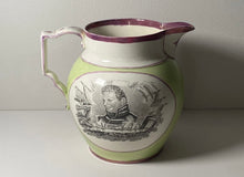 Load image into Gallery viewer, Staffordshire War Of 1812 Captain Jones And Captain Pike Ca. 1815 Luster Green
