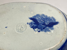 Load image into Gallery viewer, Historical Staffordshire Blue Arms or Georgia Vegetable Dish By Mayer 1825
