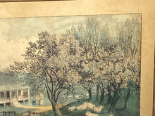 Load image into Gallery viewer, Original Currier &amp; Ives Print American Homestead Spring Great Condition
