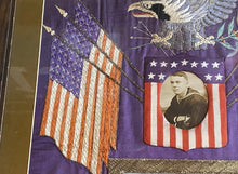 Load image into Gallery viewer, Antique Japanese Silk Embroidery Navy Memorabilia Eagle Sailor Washington
