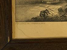 Load image into Gallery viewer, Original Currier &amp; Ives Print Natural Bridge - In the Blue Ridge Region RockBridge County Va.
