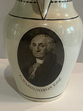 Load image into Gallery viewer, Staffordshire Creamware Herculaneum Pitcher Gilbert Stuart Portrait Washington
