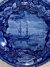 Load image into Gallery viewer, Historical Staffordshire Blue Soup Plate The Beach At Brighton Ca. 1825
