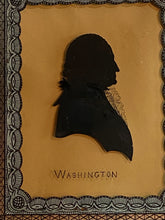 Load image into Gallery viewer, 19th Century Reverse on Glass Silhouette of George Washington
