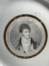 Load image into Gallery viewer, Historical Staffordshire Porcelain Plate With Robert Fulton Ca. 1820’s
