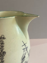 Load image into Gallery viewer, Staffordshire Creamware Liverpool Pitcher Charity And Faith Arms Ca. 1800
