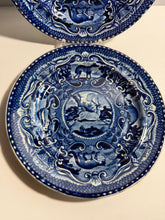 Load image into Gallery viewer, Staffordshire Blue Transfer Plate Quadrupeds Antelope Ca. 1825
