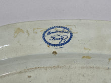 Load image into Gallery viewer, Historical Staffordshire Blue Platter Mendenhall Ferry Philadelphia
