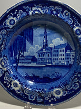 Load image into Gallery viewer, Historical Staffordshire Soup Plate Church Building Murray Street NY Ca. 1825
