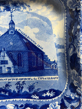 Load image into Gallery viewer, Historical Staffordshire Vegetable Dish Protestant Dutch Church City Of Albany
