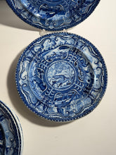 Load image into Gallery viewer, Staffordshire Blue Transfer Plate Quadrupeds River Otter Plate Ca. 1825
