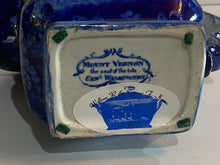Load image into Gallery viewer, Historical Staffordshire Blue Creamer Mount Vernon Seat of the Late General Washington
