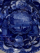 Load image into Gallery viewer, Historical Staffordshire Blue Soup Plate “States” Pattern 1825

