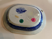Load image into Gallery viewer, Historical Staffordshire Blue Vegetable Dish Arms of Massachusetts Ca. 1825
