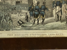 Load image into Gallery viewer, Currier &amp; Ives Type Print Mexicans Evacuating Vera Cruz Surrendering U.S.
